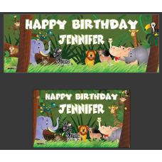 Jungle Friends Birthday Banner