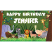 Jungle Friends Birthday Banner