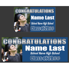 Graduation Banner - Congrats with photo