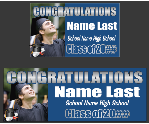 Graduation Banner - Congrats with photo