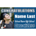 Graduation Banner - Congrats with photo