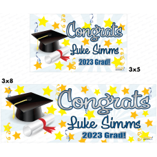 Graduation Banner - Congrats Name Class Year