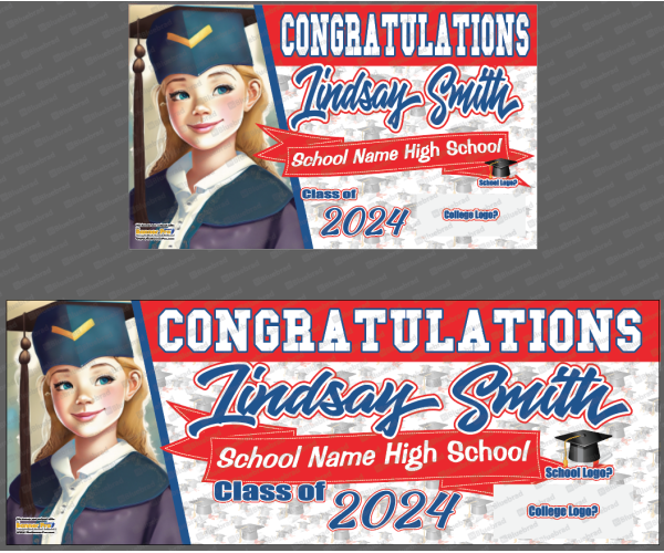 Graduation Banner - Congrats with photo