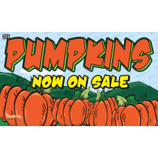 Pumpkins now on sale Banner 