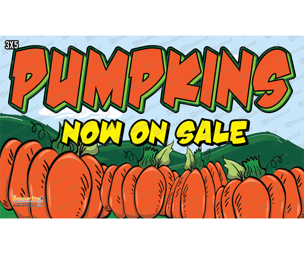 Pumpkins now on sale Banner 