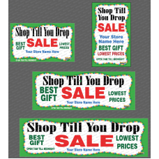 Shop Till You Drop Black Friday Banner 