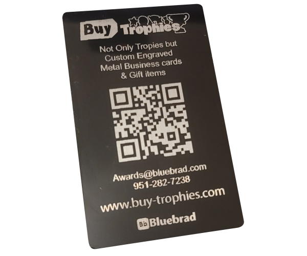 Custom Engraved Metal Business cards