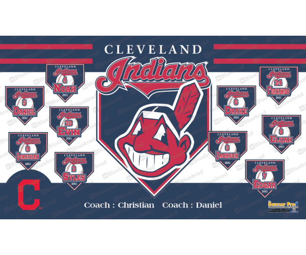 Cleveland Indians - Baseball - T-ball - Team Banner Design  