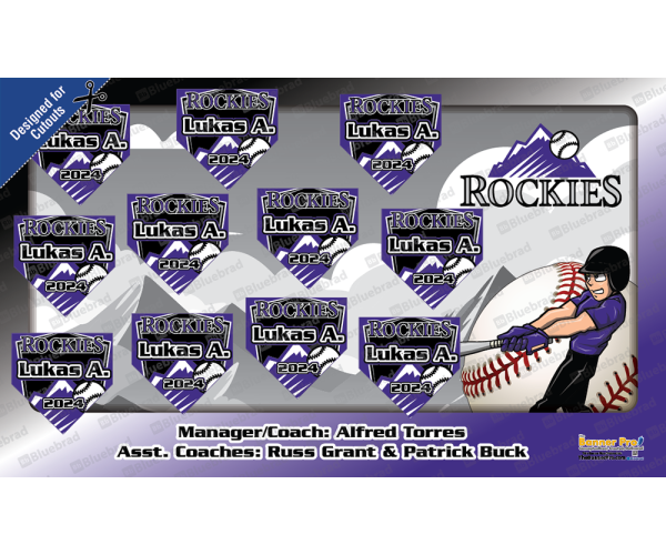 Rockies 3 Theme - Baseball Team Banner