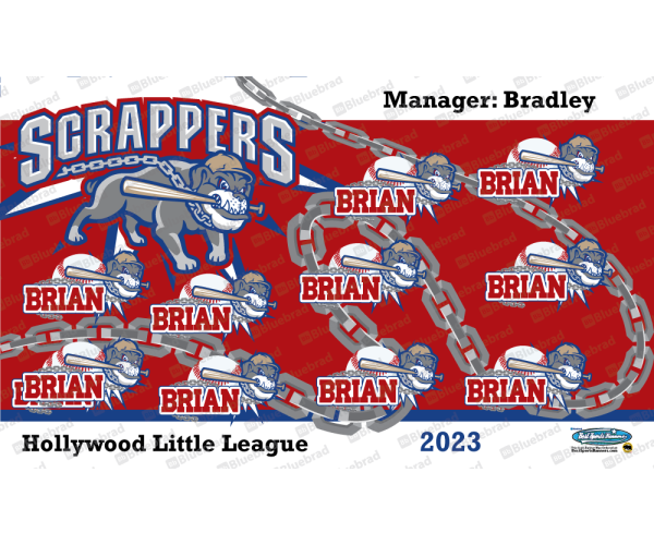 Scrappers - Baseball T-ball - Team Banner Design 