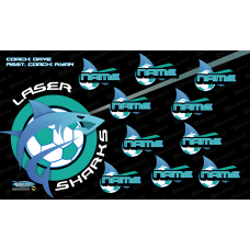Laser Sharks - Team Banner Design 