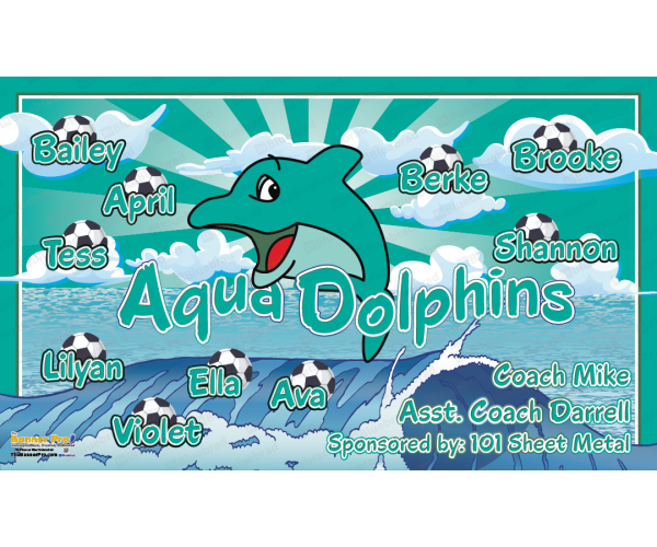 Aqua Dolphins 2 - Team Banner Design 