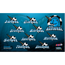 Blue Narwhal - Team Banner Design 